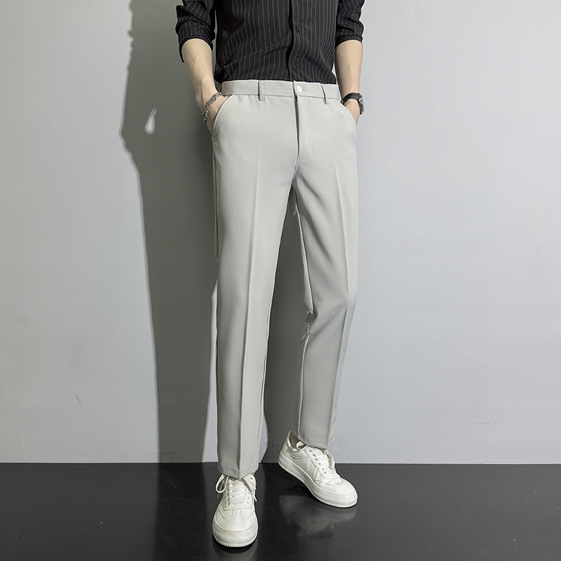 坠感休闲裤男九分裤商务韩版潮流修身西裤显瘦小脚西装裤直筒裤子,淘宝优惠券,粉丝福利购,淘宝优惠卷