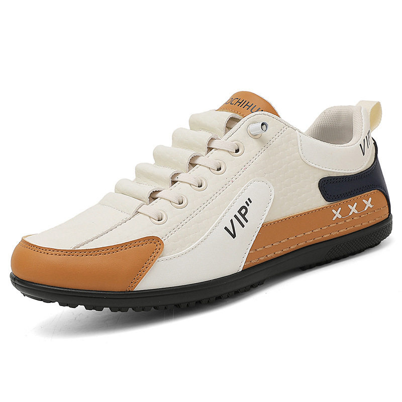 男鞋春季新款一脚蹬休闲板鞋皮面防水防滑软底百搭豆豆鞋男,淘宝优惠券,粉丝福利购,淘宝优惠卷