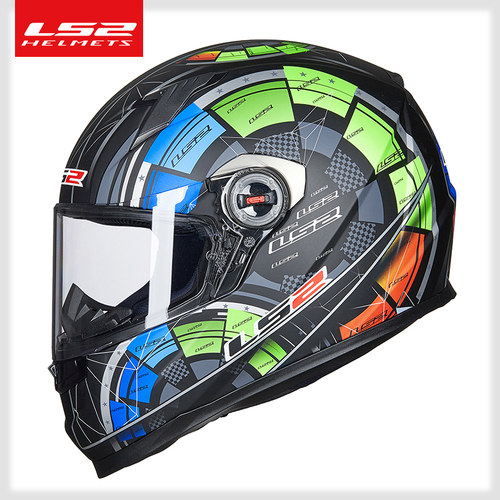 LS2头盔摩托车全盔男女电动车四季通用防雾卡丁车赛跑车机车FF358 - 图0