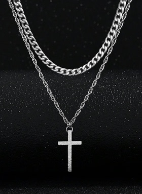 纯钛项链NK链防过敏不生锈