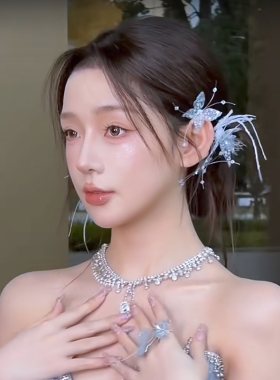 梦幻超仙新娘蝴蝶发夹