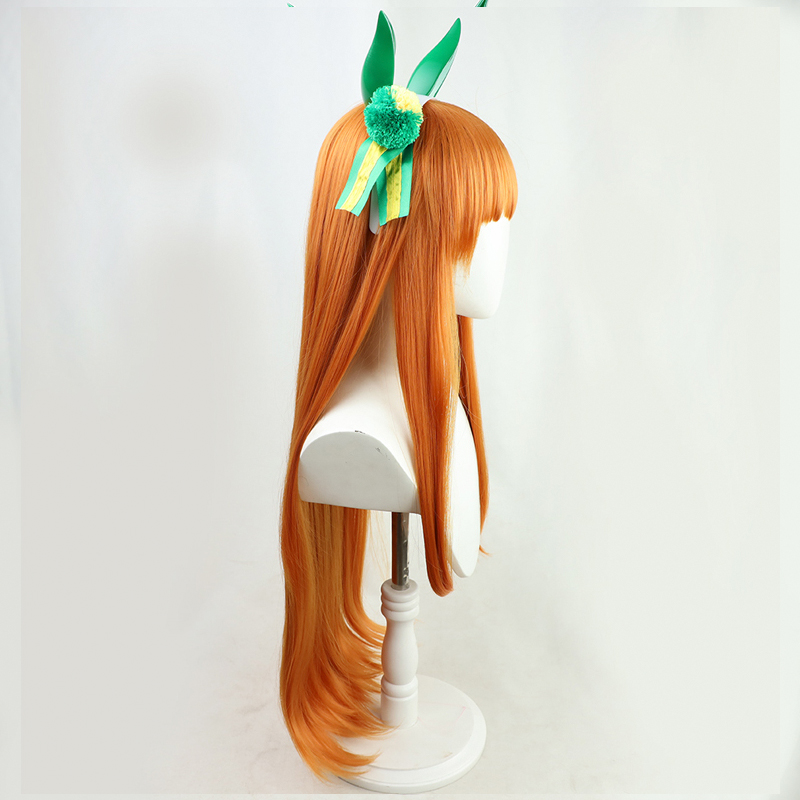 【蓝诺家】赛马娘Pretty Derby 无声铃鹿cos假发 有同色尾巴 头饰 - 图2
