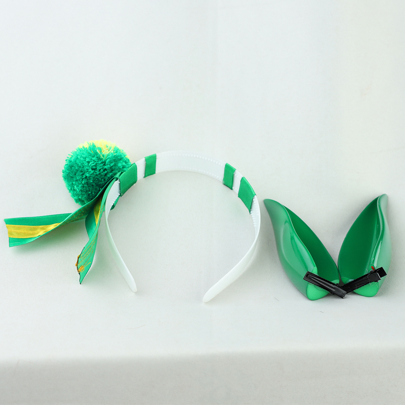 【蓝诺家】赛马娘Pretty Derby 无声铃鹿cos假发 有同色尾巴 头饰 - 图3