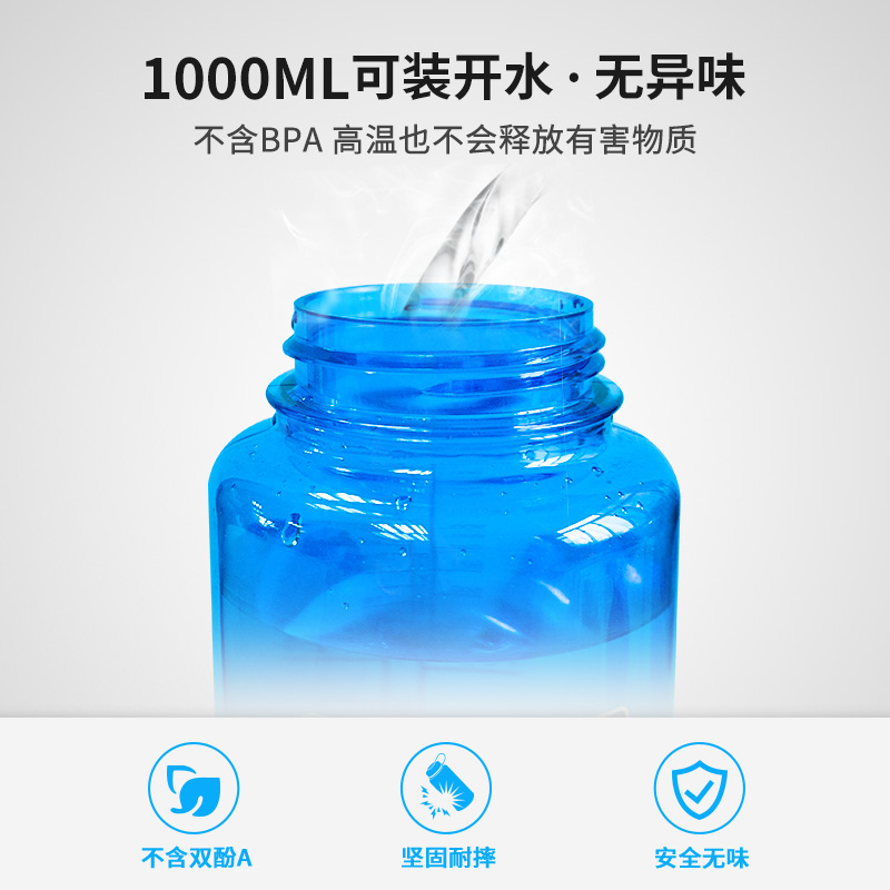 nalgene乐基因塑料水杯子男女运动户外水壶tritan耐高温茶杯美国 - 图0