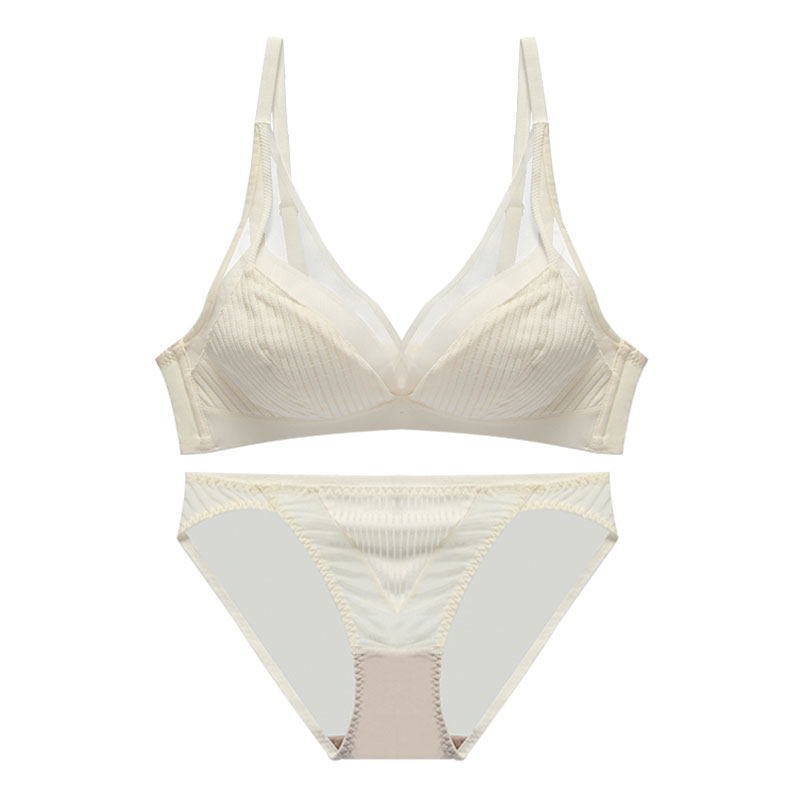 法式大胸显小白色超薄杯款bra文胸 贵人蝶文胸