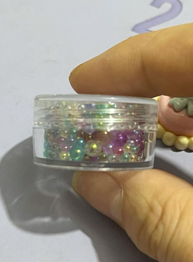 幻彩气泡小小珠珠DIY封入滴胶装饰美甲手绘材料迷你小珠DIY史莱姆