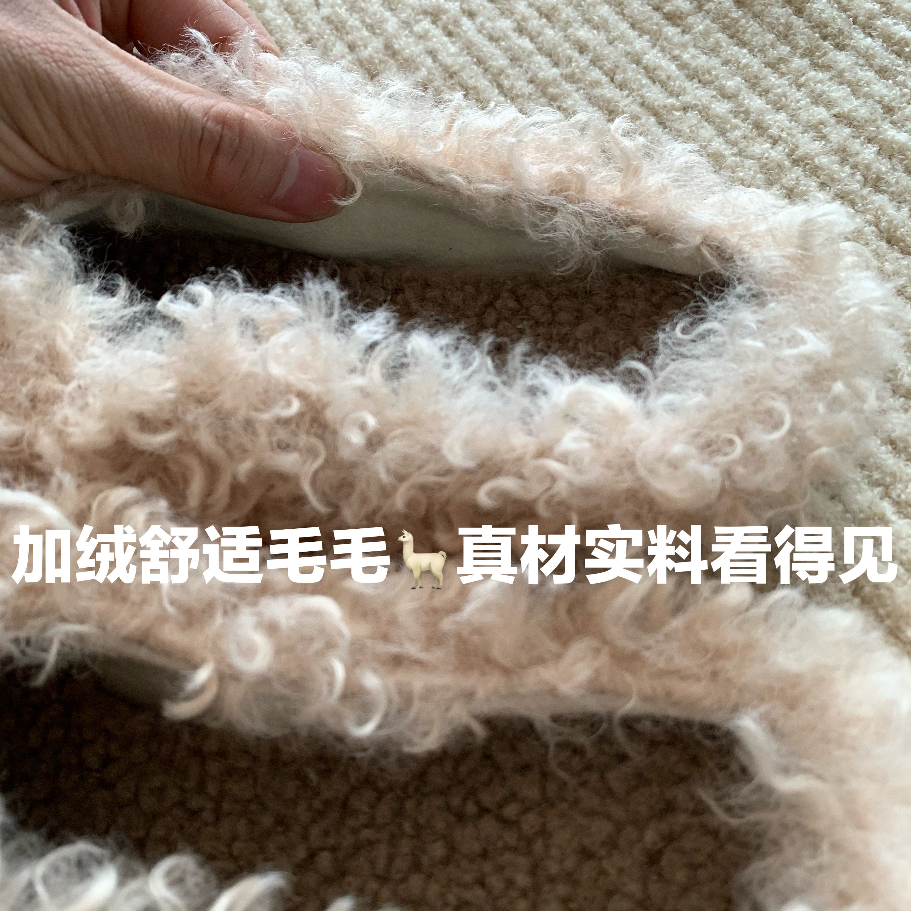 显贵抬气质！秋冬时髦精泰迪卷毛包头拖女外穿2025懒人保暖毛毛鞋,淘宝优惠券,粉丝福利购,淘宝优惠卷