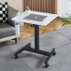 Movable lifting table Home bedroom bedside computer desk height adjustable standing desk hand-crank lifting table