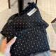 Ins polka dot cosmetic bag sweet portable travel skin care product storage bag hand toiletry bag liner bag underwear bag