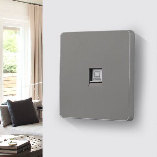 86型五类六类千兆一位二位单双电脑插口网络宽带网口网线插座面板 - 图3