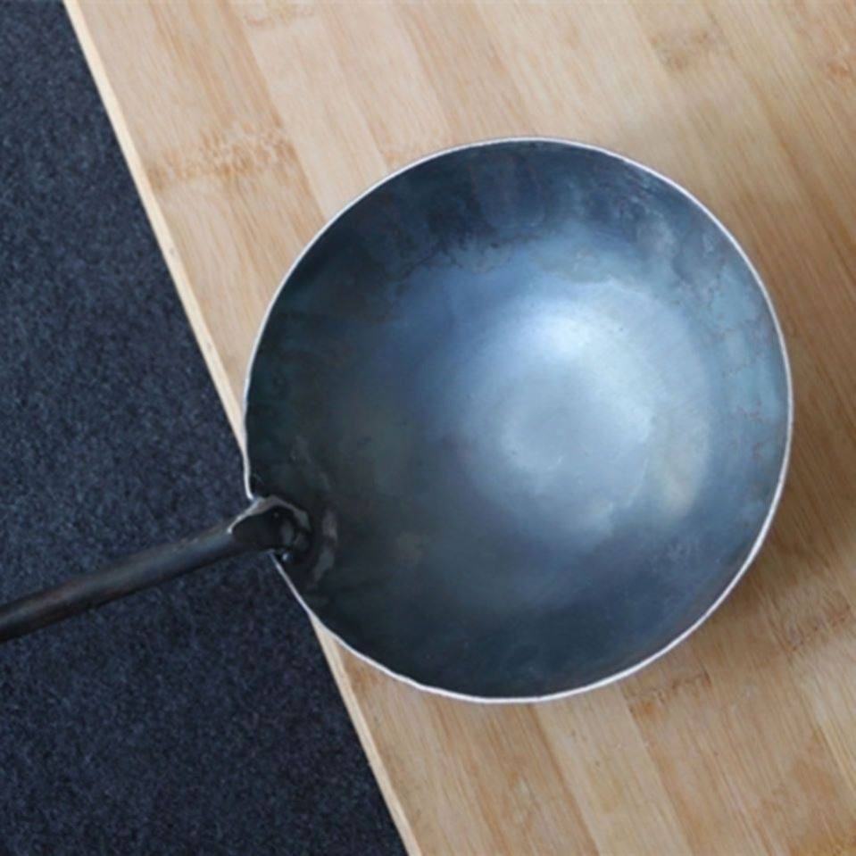 铁勺子铁勺子炒菜铁勺子长柄深口勺子勺子工地特大号勺子厨师片勺,淘宝优惠券,粉丝福利购,淘宝优惠卷