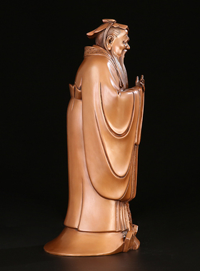 徽匠铜韵 孔子摆件孔子雕像办公室书房孔子像送老师礼物