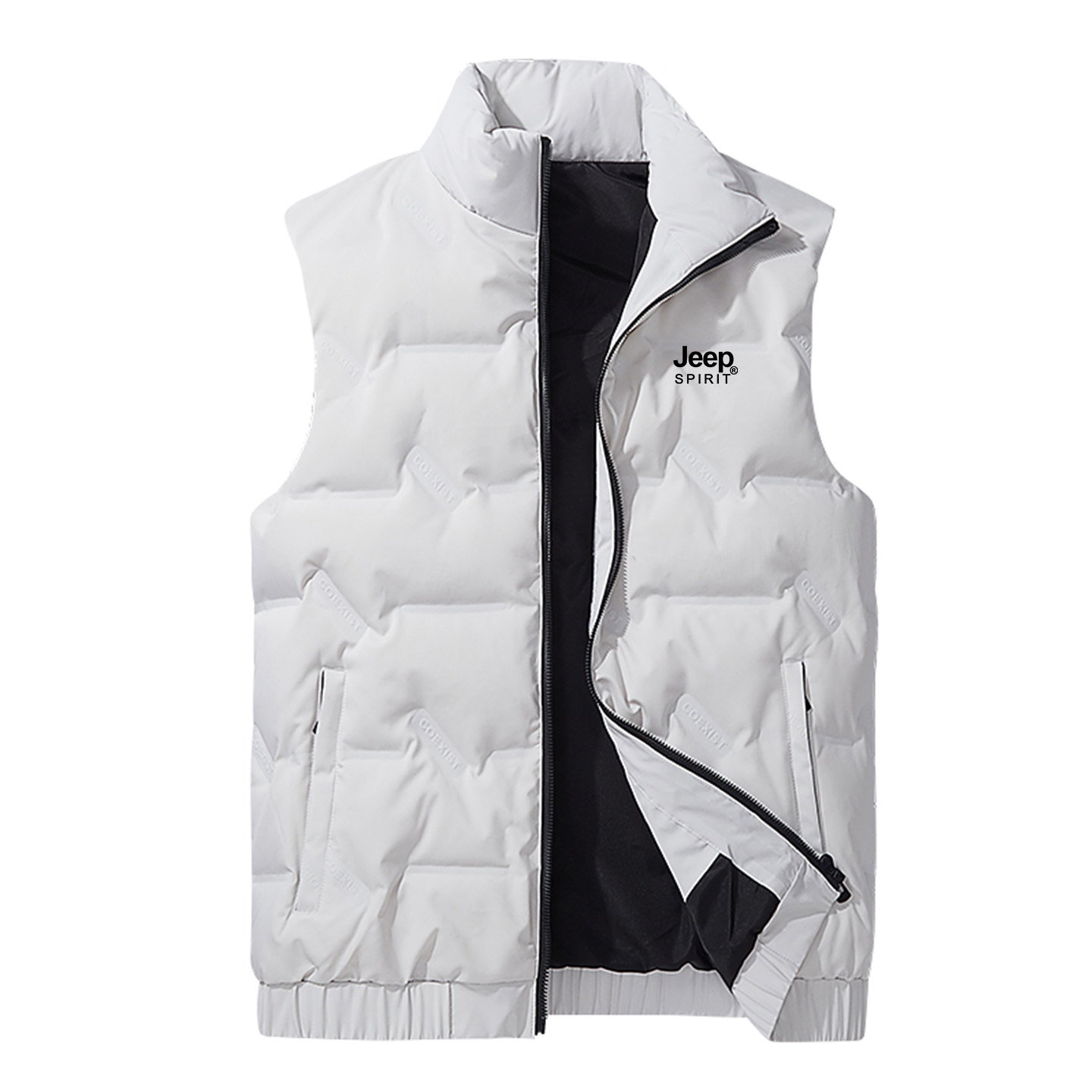 JEEP羽绒马甲男士秋冬季2025新款外穿坎肩无袖马夹轻薄保暖羽绒服,淘宝优惠券,粉丝福利购,淘宝优惠卷