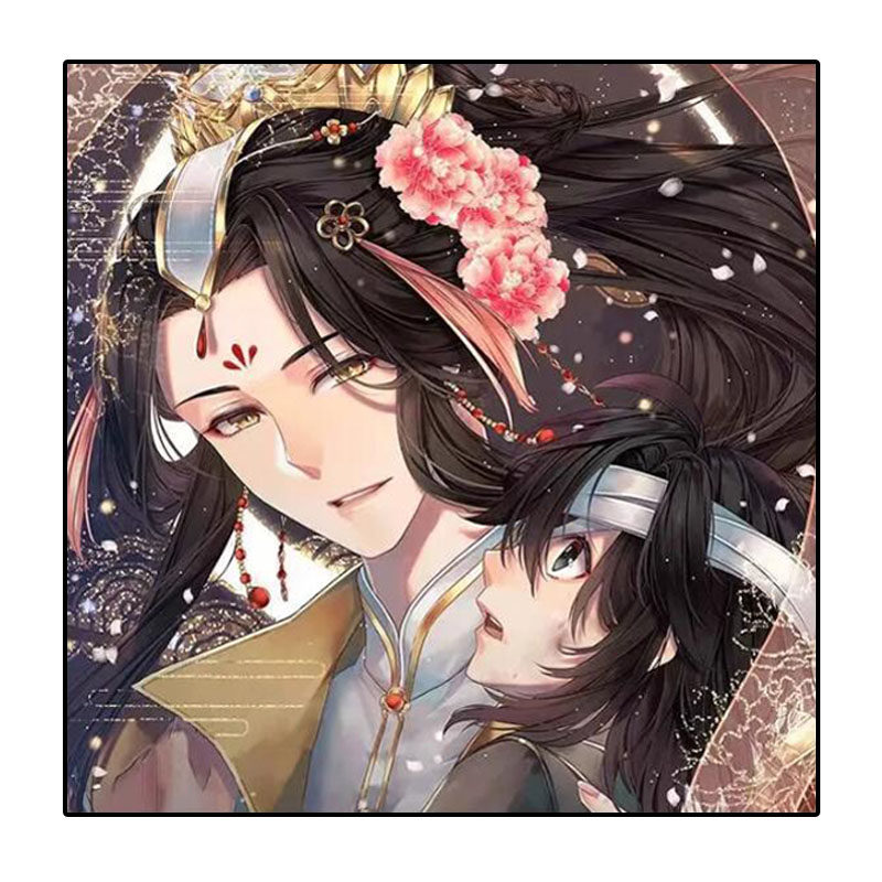 卡通天官赐福钻石画2025新款满钻手工diy贴钻带框客厅卧室装饰画,淘宝优惠券,粉丝福利购,淘宝优惠卷