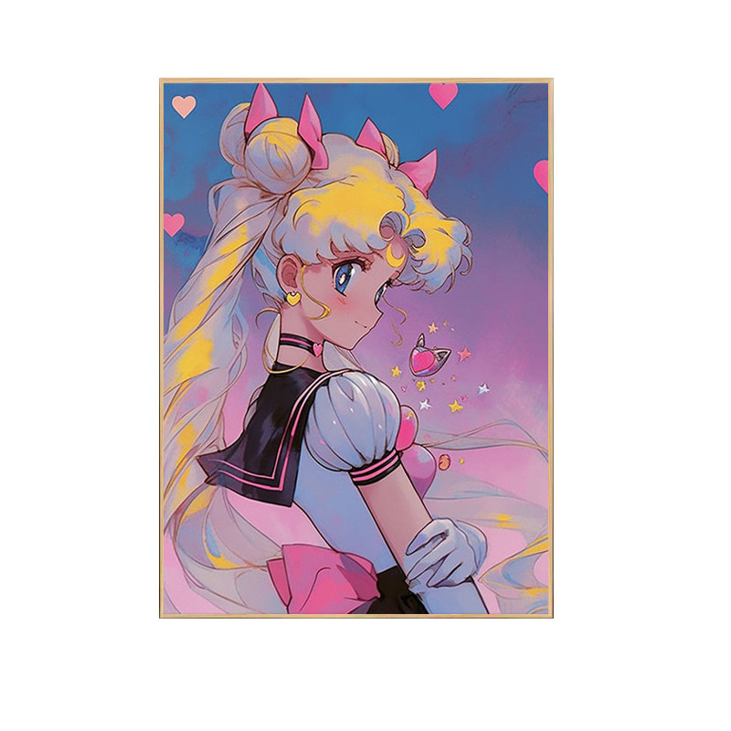 美少女战士十字绣2025年新款满钻手工diy贴钻带相框卧室钻石画,淘宝优惠券,粉丝福利购,淘宝优惠卷
