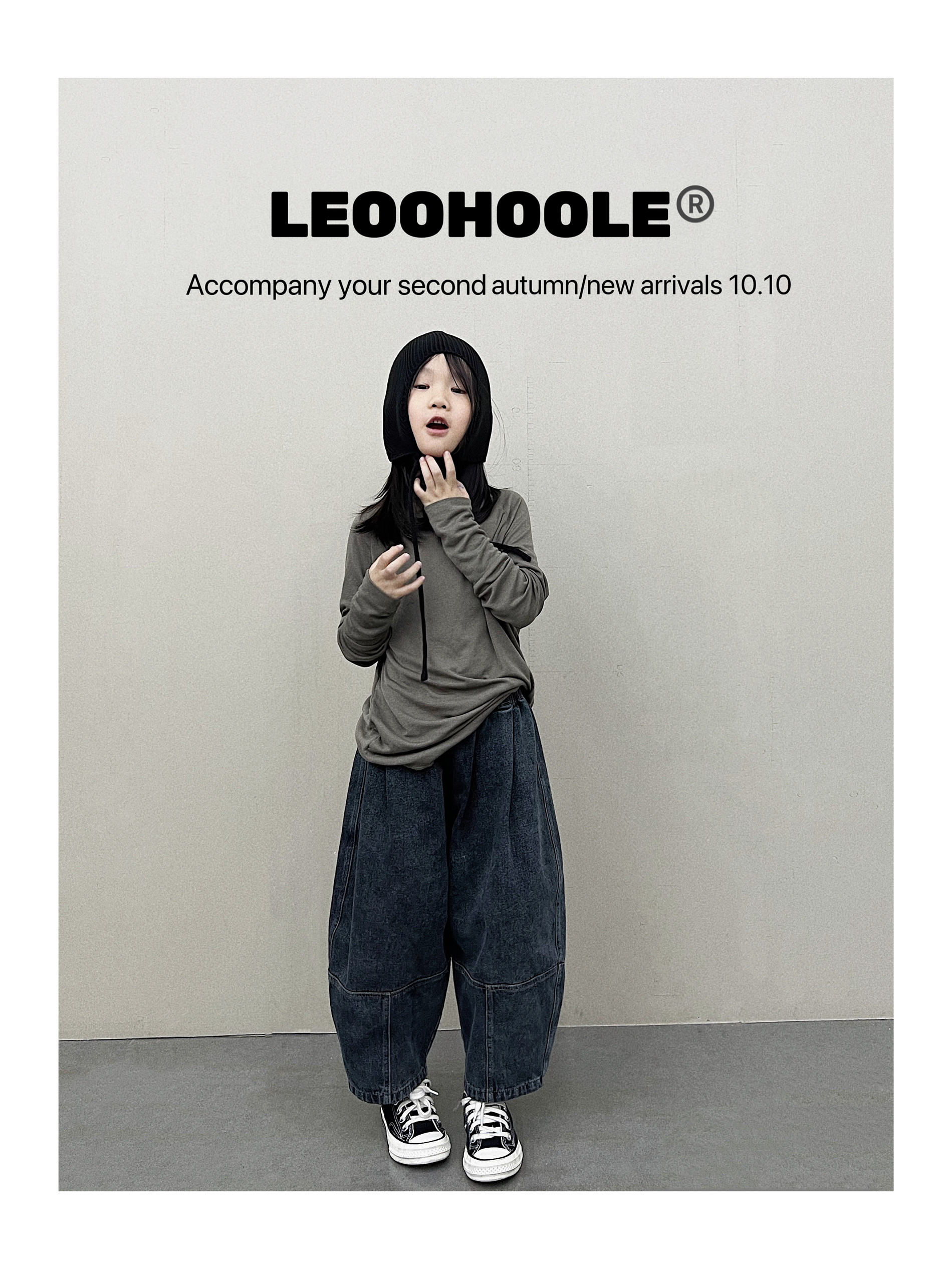 LEOOHOOLE|哦哦乐洗水做旧日式锥形立体气球拉毛加绒牛仔裤-图1