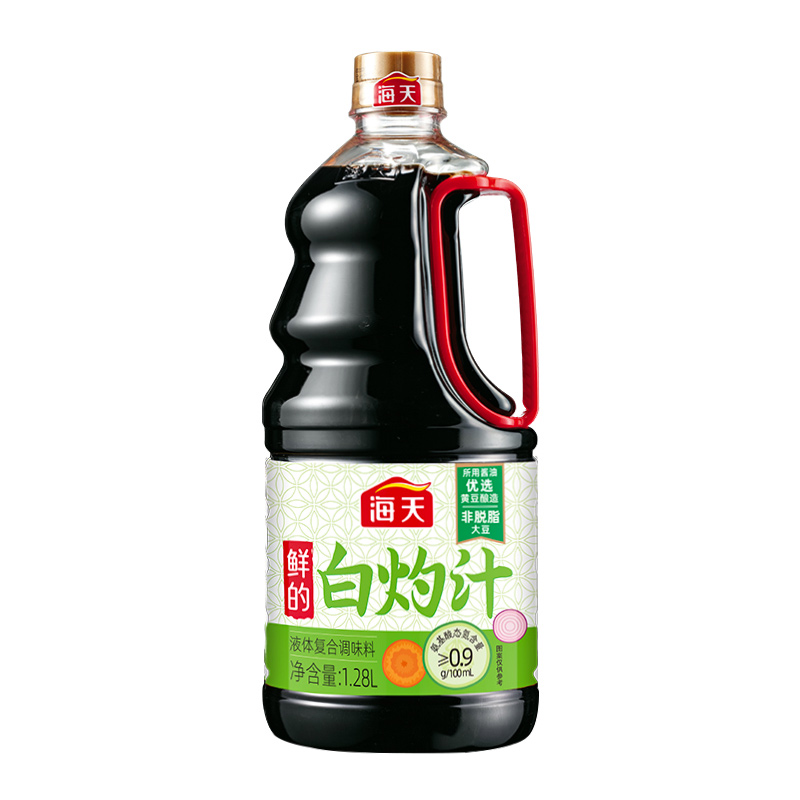 正宗海天品牌白灼汁1.28L 商用清蒸酱油调料鲜的白勺凉拌汁旗舰店 - 图3