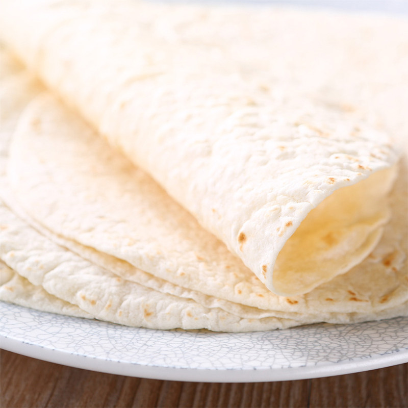 麦西恩全麦卷饼270g原味薄饼早餐春卷皮鸡肉卷杂粮饼面皮菠菜面饼 - 图0