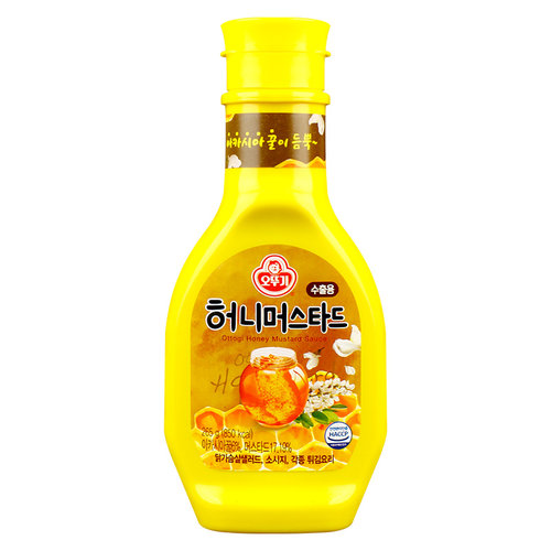 不倒翁蜂蜜芥末酱旗舰店家用授权韩国进口汉堡黄芥末酱韩式炸鸡酱 - 图3