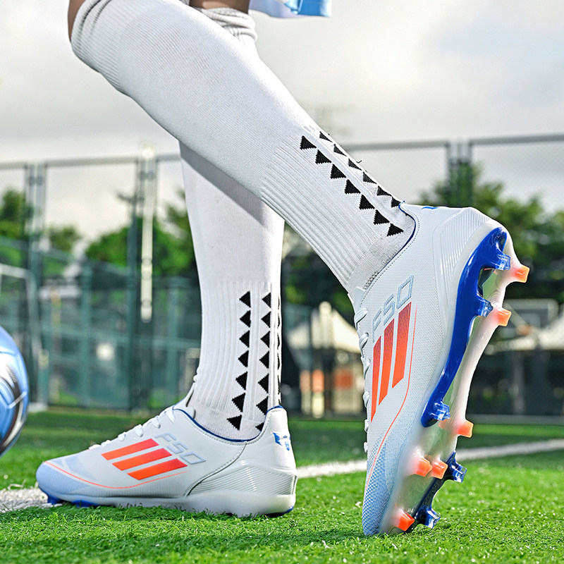 足球鞋高帮刺客14ag长钉男女青少年中小学生魔术贴儿童碎钉人造草,淘宝优惠券,粉丝福利购,淘宝优惠卷