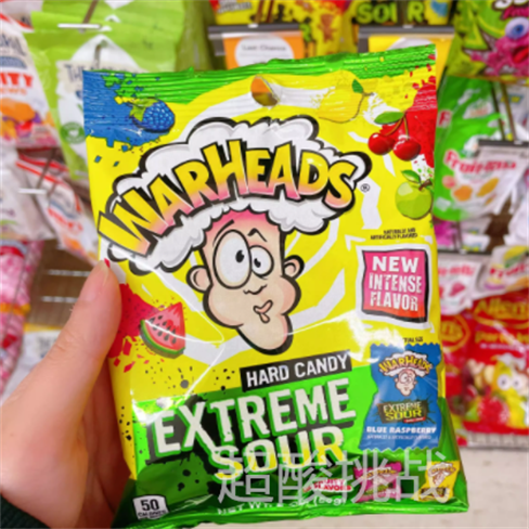 现货美国Warheads弹头牌特酸黄瓜硬糖果零食多口味 酸脑主播同款 - 图0