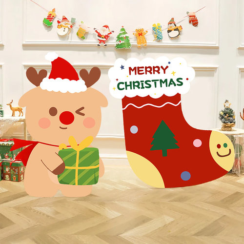 christmas圣诞老人kt板摆件圣诞拍照道具装饰氛围仪式感场景布置 - 图2