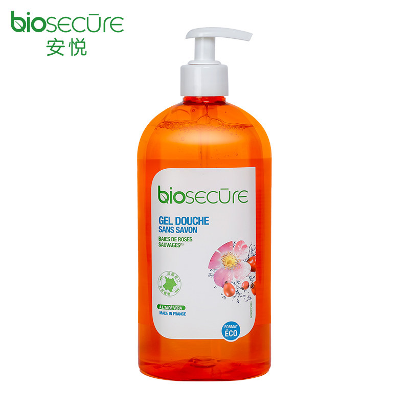 法国安悦野玫瑰730ml皂基男沐浴露 biosecure安悦沐浴露