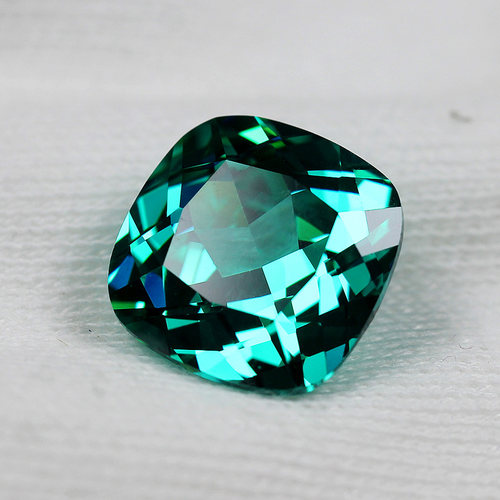 帕拉伊巴碧玺裸石巴西莫桑比克霓虹蓝镶嵌戒指吊坠耳钉正方形枕形 - 图2