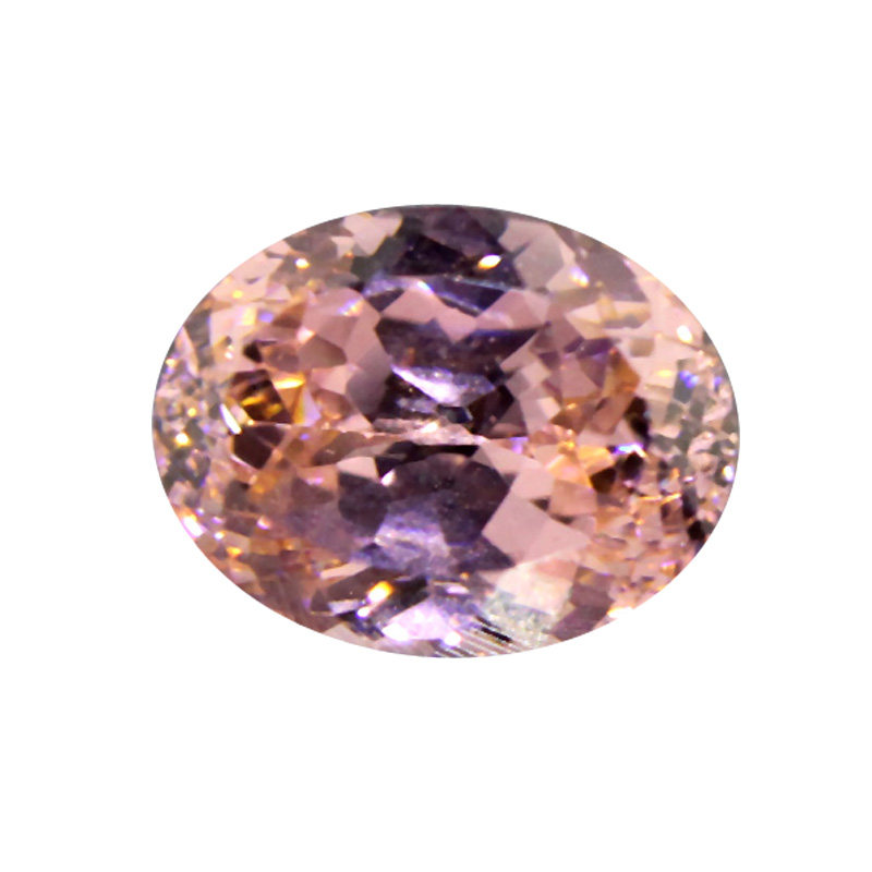 Padparadscha loose stone oval cherry pink morganite