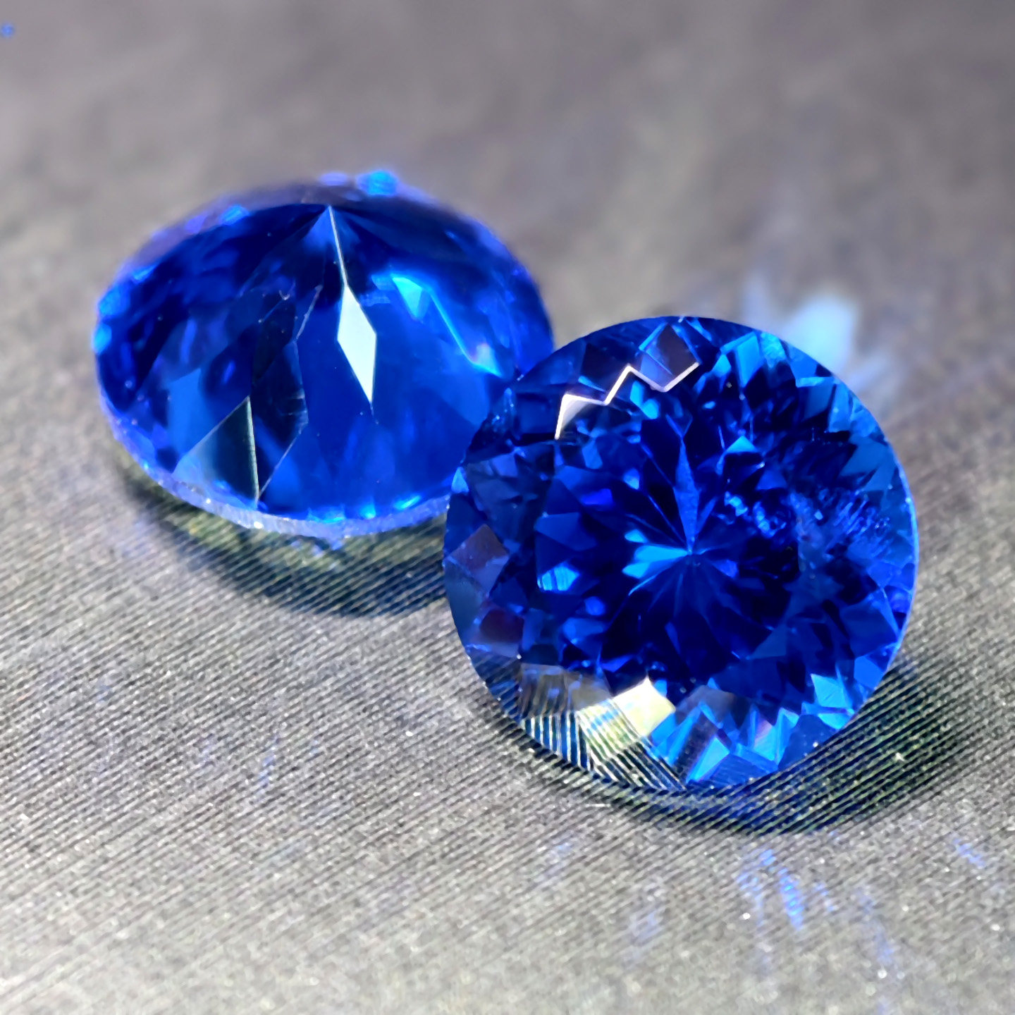 蓝小妖艳蓝色星空切圆形蓝宝石裸石戒指吊坠耳钉未镶嵌男女款珠宝,淘宝优惠券,粉丝福利购,淘宝优惠卷