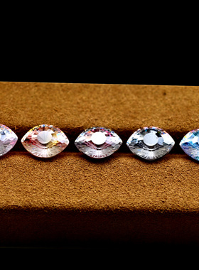 高火彩流光星眸切高碳钻裸石眼睛