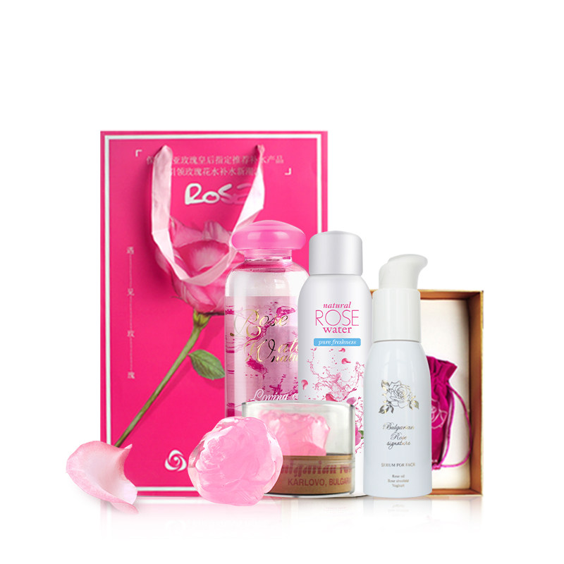 保加利亚大马士革玫瑰纯露花水挚爱 bulgarianrose面部护理套装