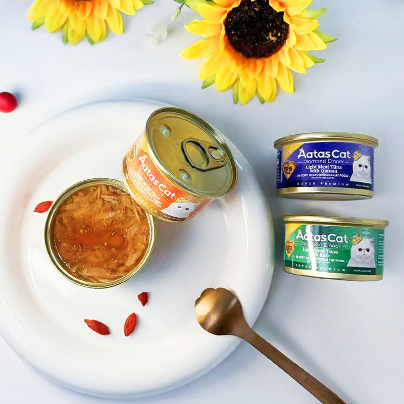 泰国进口AatasCat爱达思钻石晚宴金枪鱼主食猫罐头啫喱罐头80g,淘宝优惠券,粉丝福利购,淘宝优惠卷