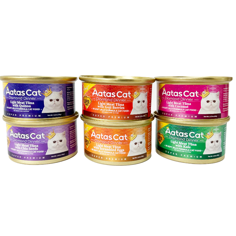 泰国进口AatasCat爱达思钻石晚宴金枪鱼主食猫罐头啫喱罐头80g,淘宝优惠券,粉丝福利购,淘宝优惠卷