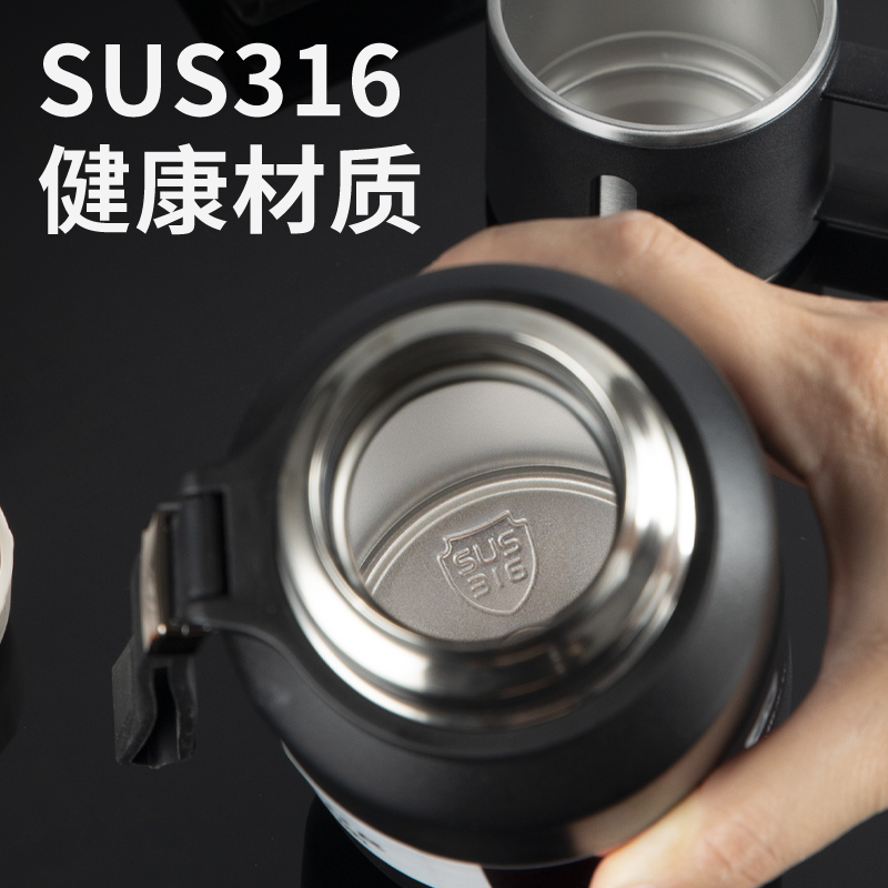 316不锈钢保温杯男款大容量新款2024冬季焖闷泡茶杯子水杯壶正品