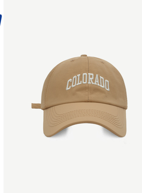 蓝色colorado速干帽夏季棒球帽子超火刺绣韩版ins软顶透气鸭舌帽