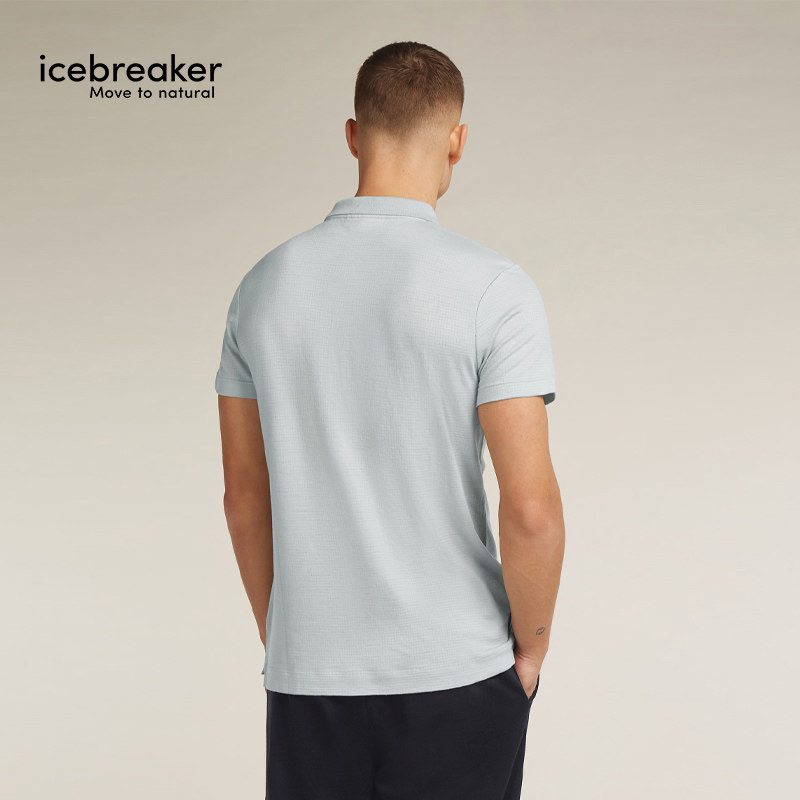 【王天辰同款】icebreaker美利奴羊毛男Explore凉感短袖POLO户外,淘宝优惠券,粉丝福利购,淘宝优惠卷