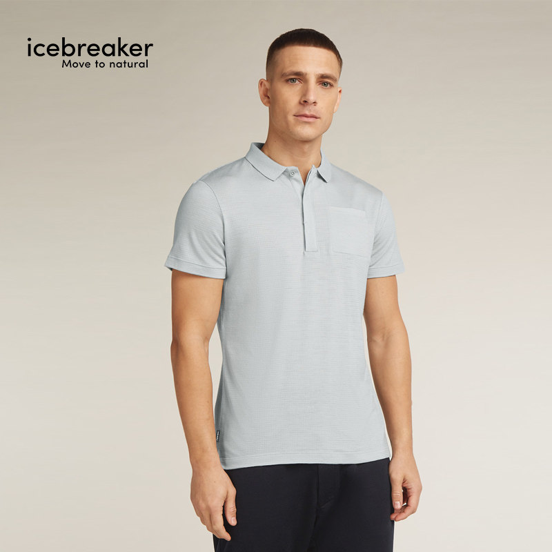 【王天辰同款】icebreaker美利奴羊毛男Explore凉感短袖POLO户外,淘宝优惠券,粉丝福利购,淘宝优惠卷
