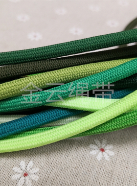 6MM粗彩色涤纶包芯绳实心伞绳DIY手工编织绳运动裤卫衣抽绳用
