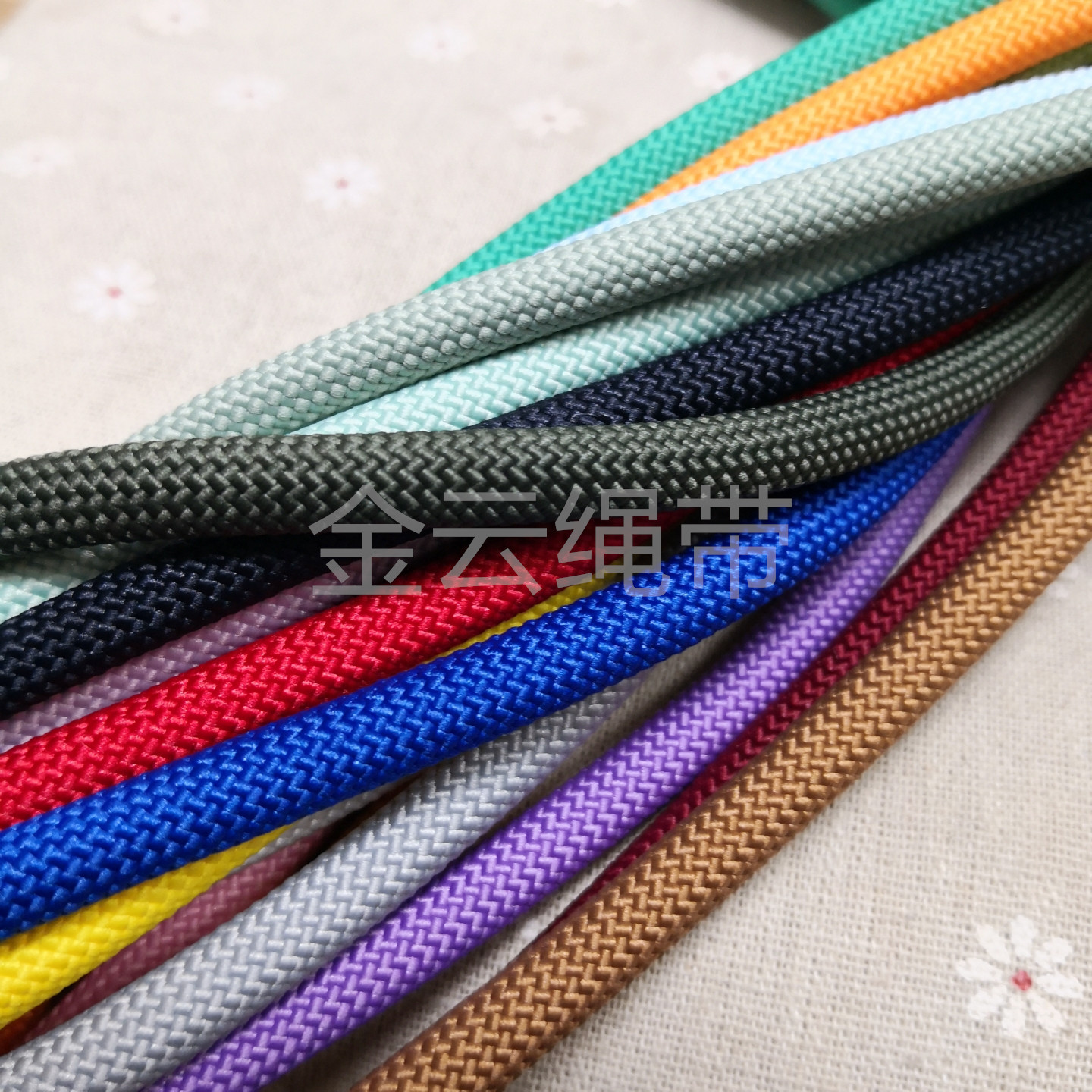 7.5mm粗彩色编织圆绳手机挂绳斜挎可背手腕绳实心耐用宠物牵引绳,淘宝优惠券,粉丝福利购,淘宝优惠卷