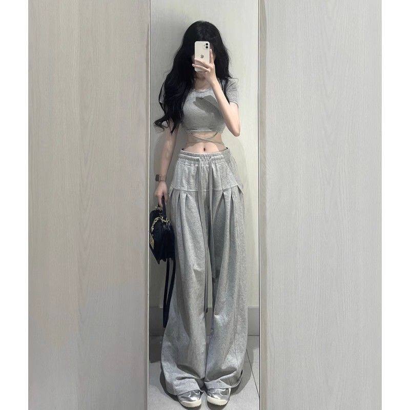 美式绑带设计感辣妹正肩刺绣短袖t恤女夏季紧身别致独特短款上衣,淘宝优惠券,粉丝福利购,淘宝优惠卷