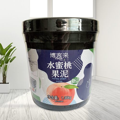 博客来水蜜桃果泥 果酱 1360g多种口味 奶茶甜品沙冰刨冰冲饮原料 - 图0
