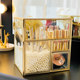 Nordic style glass pearl lipstick desktop storage bucket