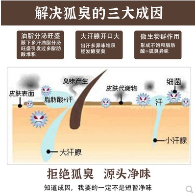 去狐臭喷雾止汗露女男士用腋下去味异味除遗传去味净味水东樱秀芝