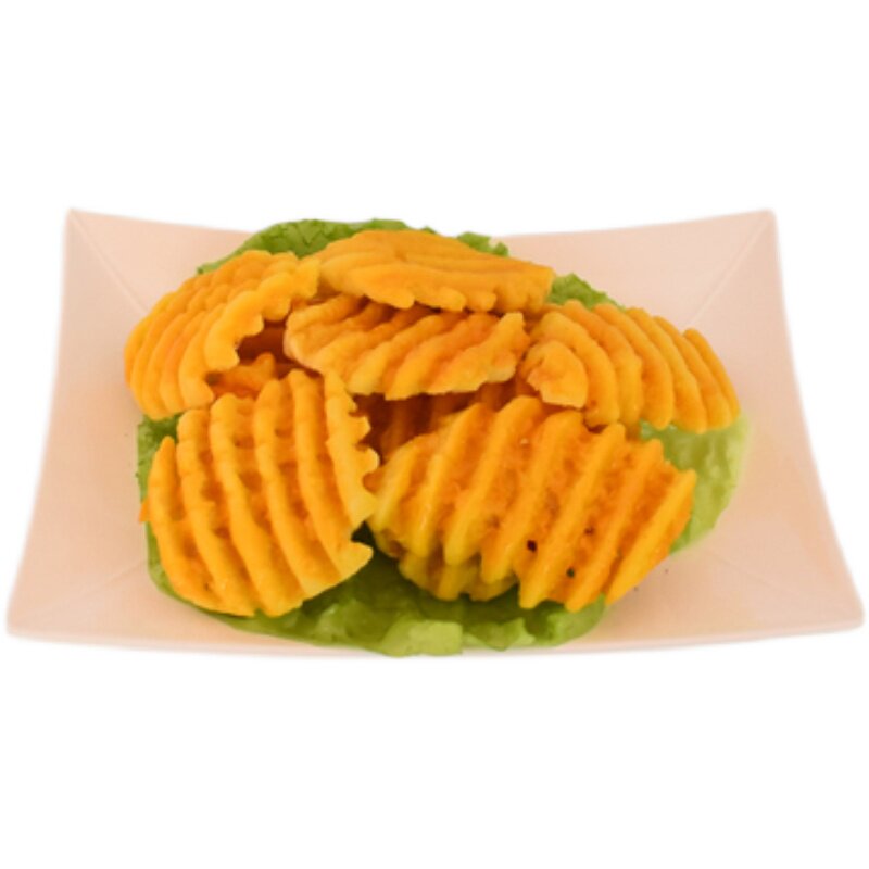 仿真薯条食物模型旋风土豆薯格摆设薯塔脆皮玉米油炸小吃香蕉样品