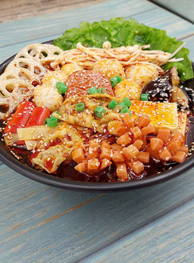 仿真假麻辣烫冒菜模型可定制包邮
