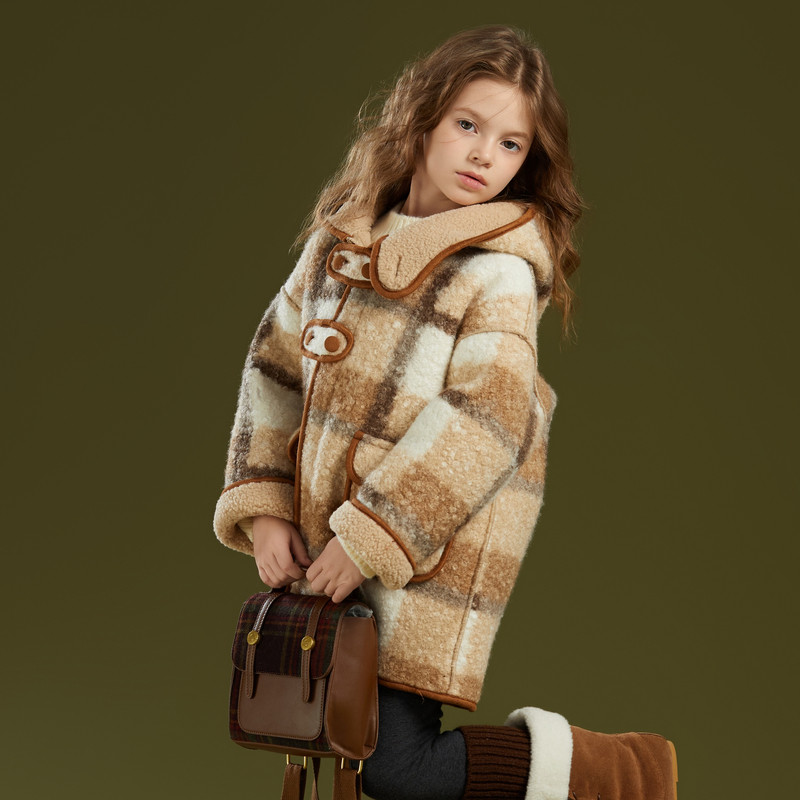 富罗迷女童大衣儿童装冬季新款流行时髦好看女款洋气加厚保暖外套,淘宝优惠券,粉丝福利购,淘宝优惠卷