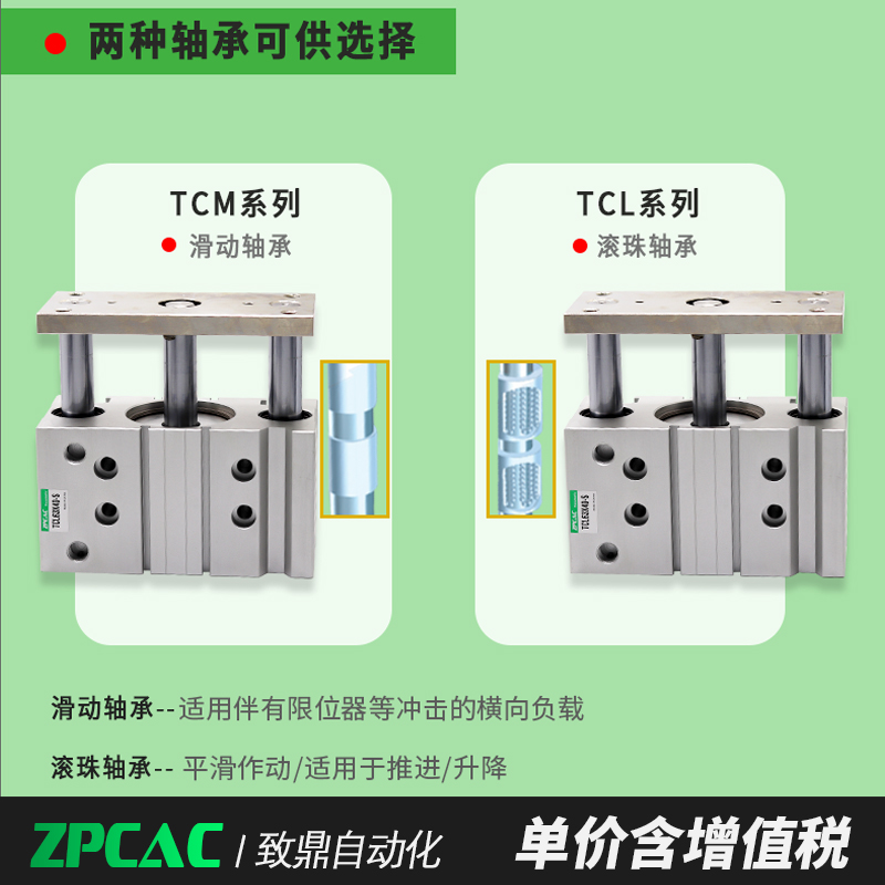 TCL12三轴16三杆20气缸25/32/40/50/63-20X30X40X50X70X100X150-S-图0