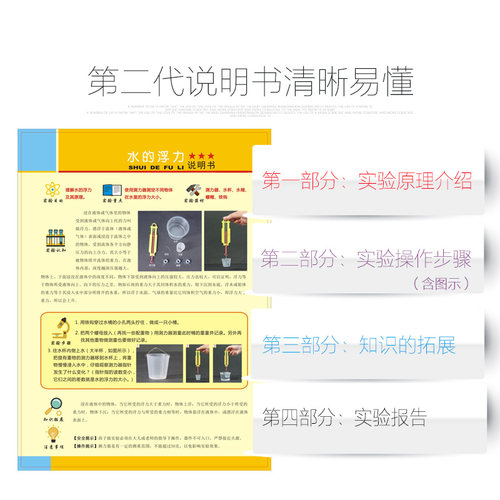 儿童科普教具 科学实验器材DIY手工制作材料小学生物理水的浮力 - 图2