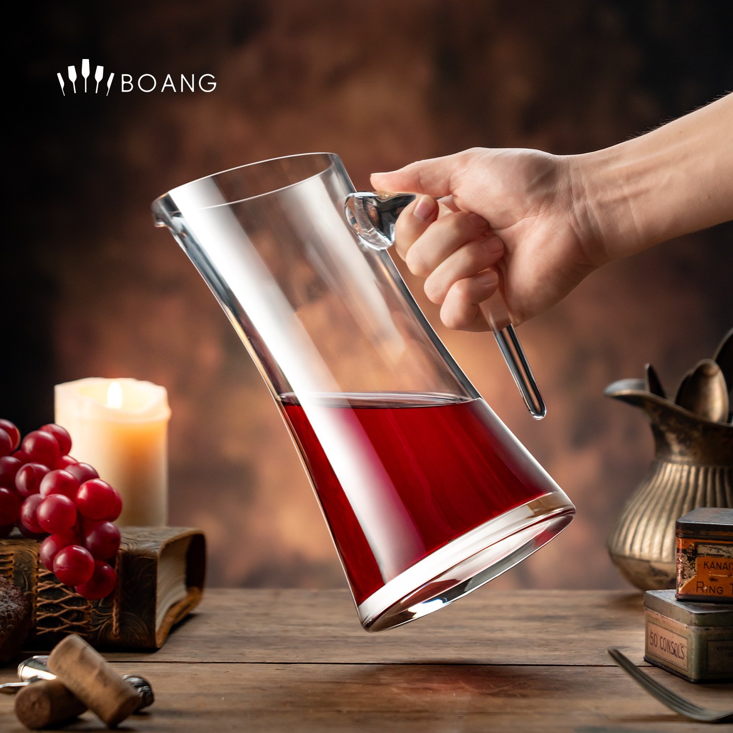 大容量水晶白酒分酒器公道杯醒酒器红酒家用高级感葡萄酒倒酒扎壶,淘宝优惠券,粉丝福利购,淘宝优惠卷